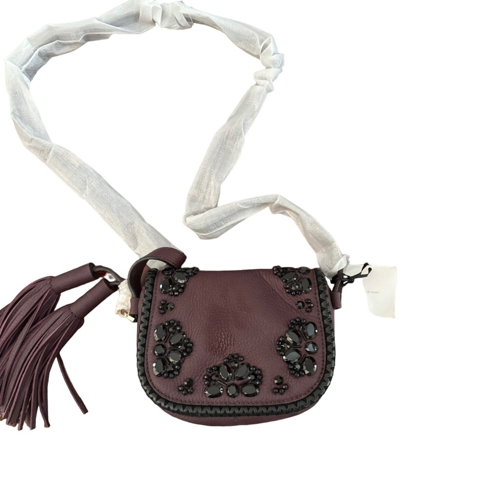 Kate Spade Anderson Way Crossbody  Lietta Mahogany Jewel Embellished